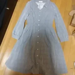 チェック柄ワンピース