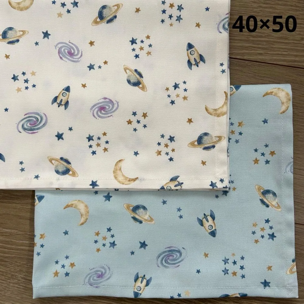 新柄 ランチョンマット 宇宙 シンプル 2枚セット 40×50入園 入学 給食