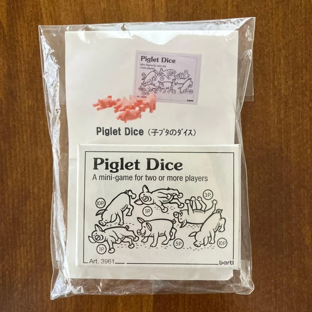 Piglet Dice (子ブタのダイス) 5匹入り BARTL バートル社