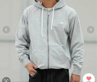 THE NORTH FACE●ジップパーカー ●グレーS