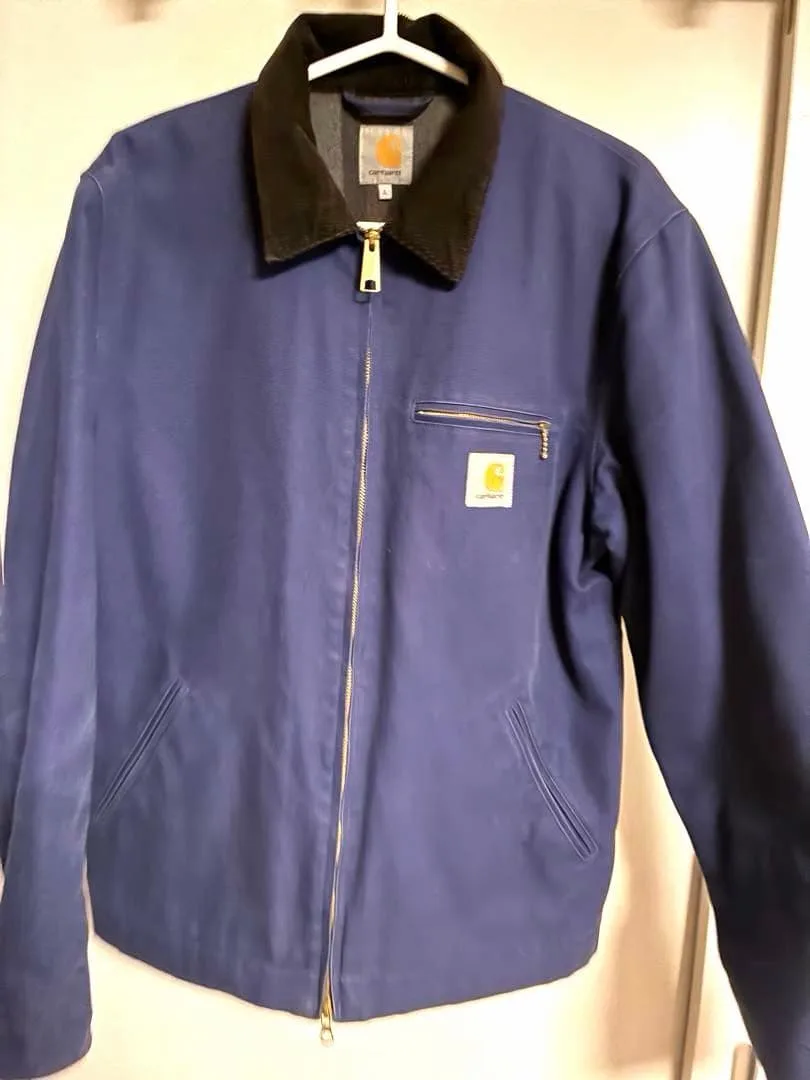 Carhartt デトロイトジャケット ブルー Lサイズ