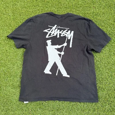 654 STUSSY Shadowman Logo Tee Black XL