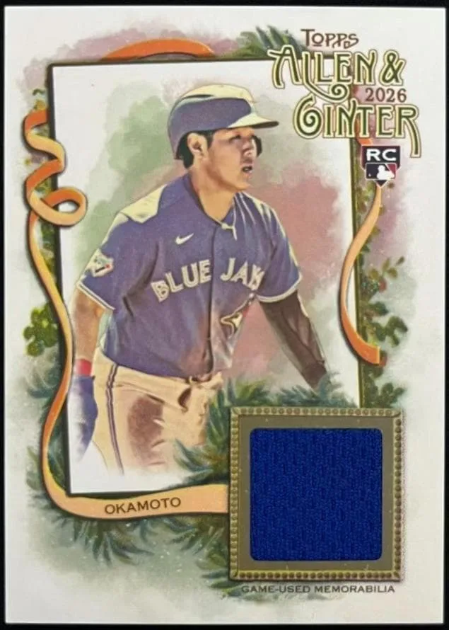 岡本和真 Topps Allen & Ginter RC Relic レリック