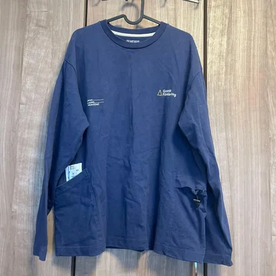 OLIVEDRAB オリーブドラブ 長袖カットソー ネイビー ロンT ロゴ