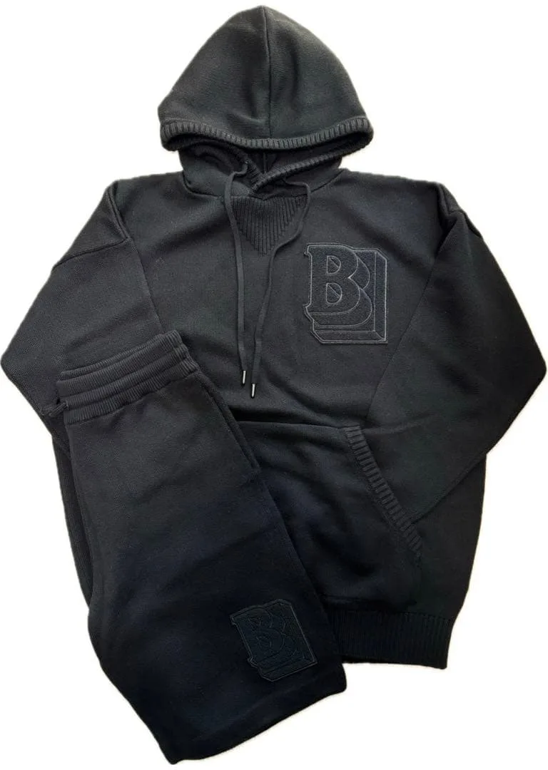 【試着のみ】Burberry ニット セットアップ ロゴワッペン