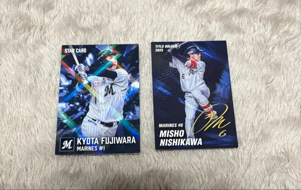 千葉ロッテマリーンズ カルビー プロ野球チップス 2枚セット