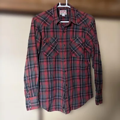 Wrangler チェック柄 ウエスタンシャツ