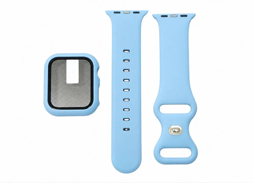 Apple Watch用 バンド・ケース一体型 ライトブルー 40mm