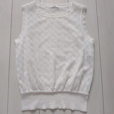 【美品】ANAYI ノースリーブ ホワイト38