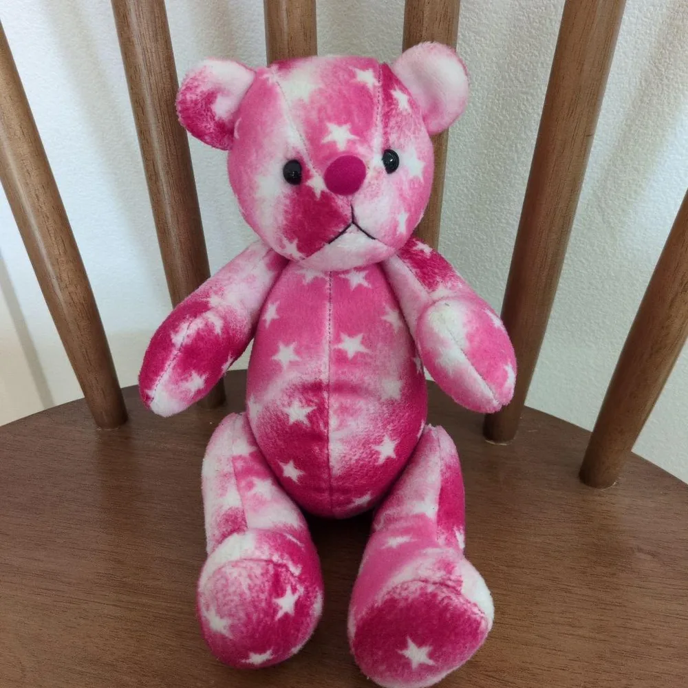 ピンク クマ ぬいぐるみ 星柄 スター柄 ベア ぬいぐるみ くまさん Bear