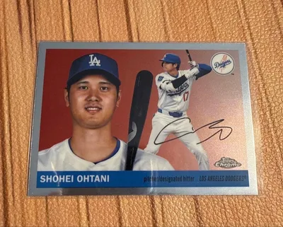 大谷翔平 Topps Chrome Los Angeles Dodgersサイン