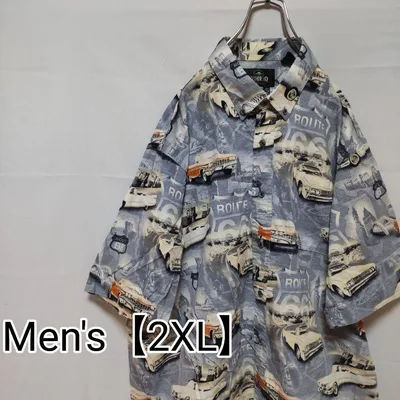 N82【US輸入】RedHead 半袖アロハシャツ【メンズ2XL】総柄