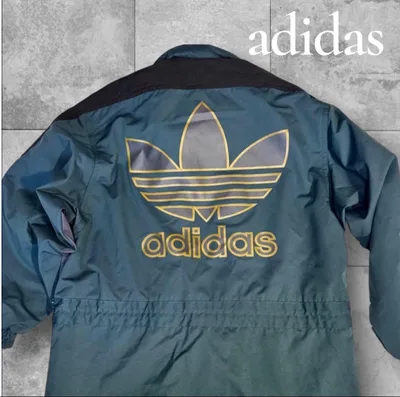 adidas デサントタグ ヴィンテージ アディダス 中綿 トレフォイルロゴ