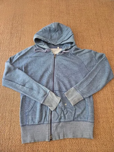 無印良品 ジップアップパーカー ブルー レディース