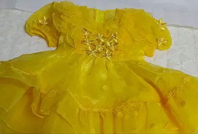 attrait キッズ ドレス イエロー 100cm