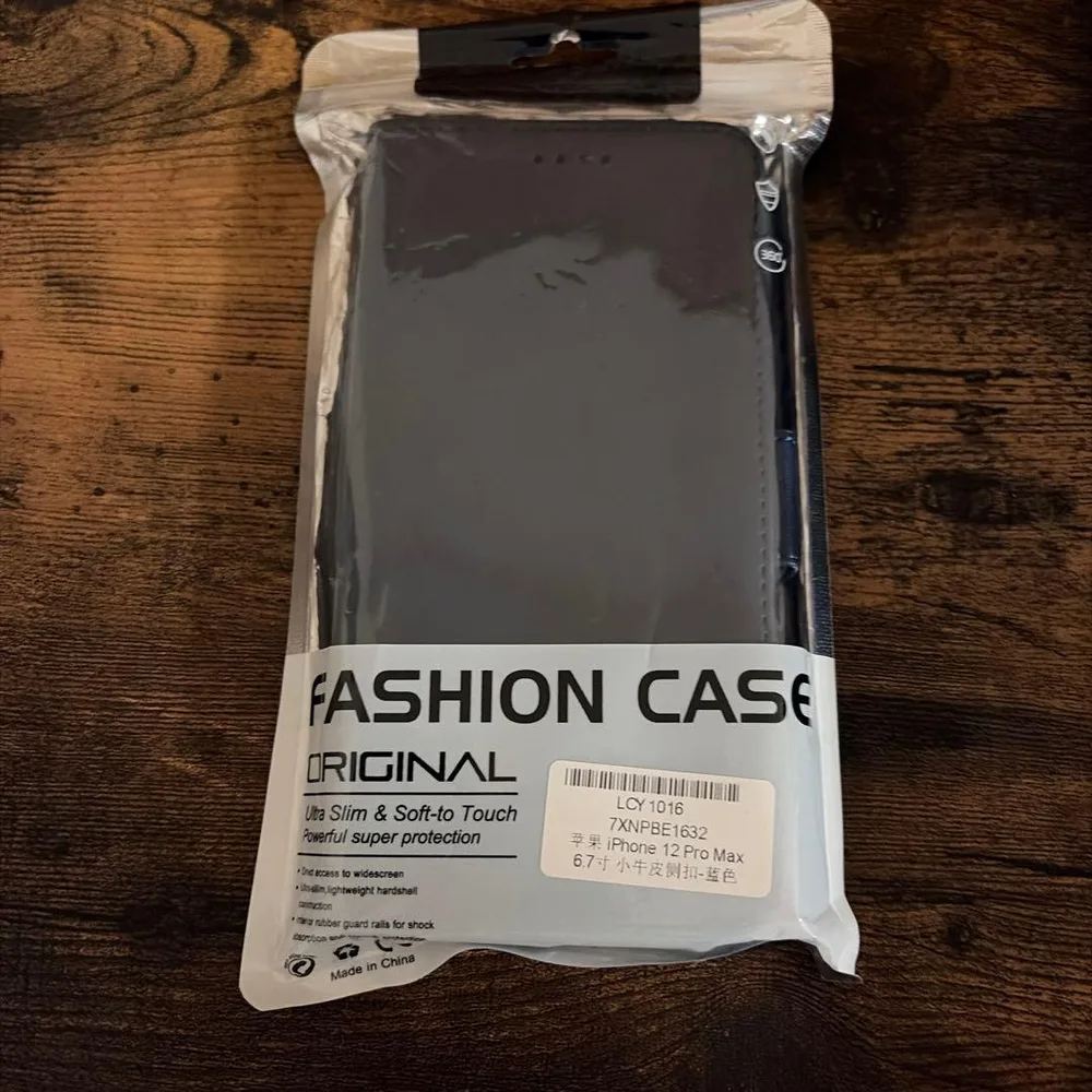 iPhone 12 Pro Max 手帳型ケース ブルー