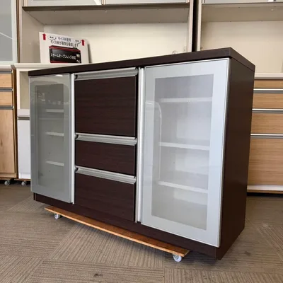 ニトリ 120cm幅サイドボード キャビネット リビング収納家具