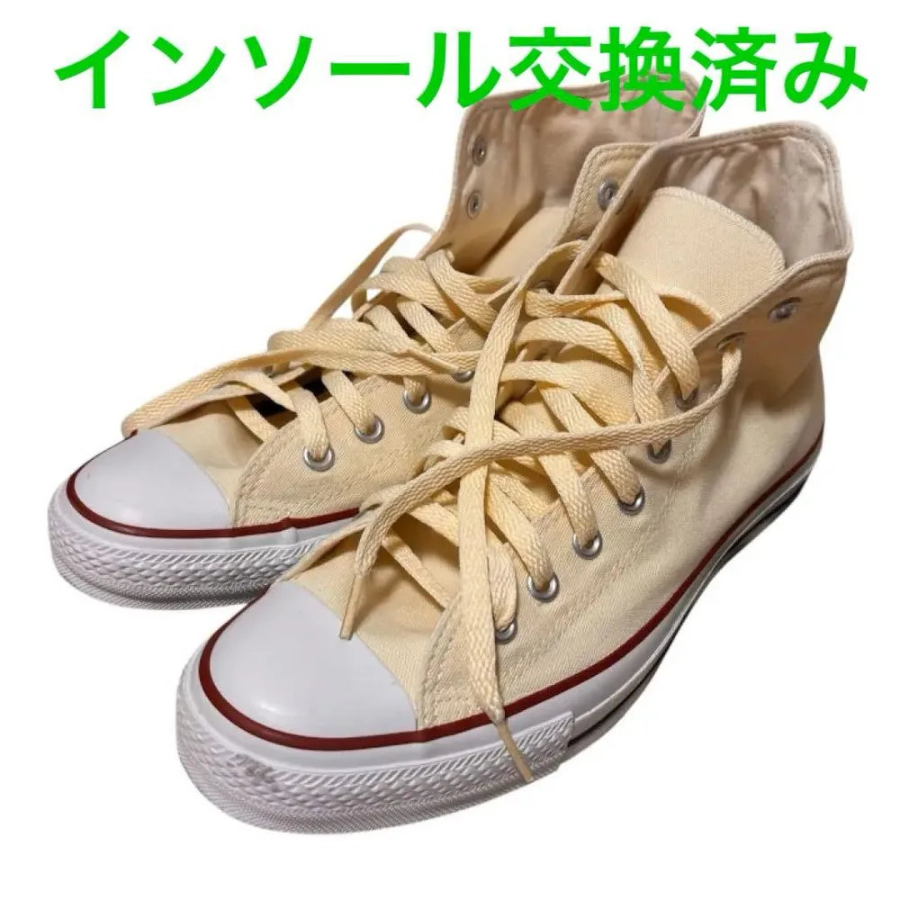 Converse All Star ハイカット スニーカー 生成り