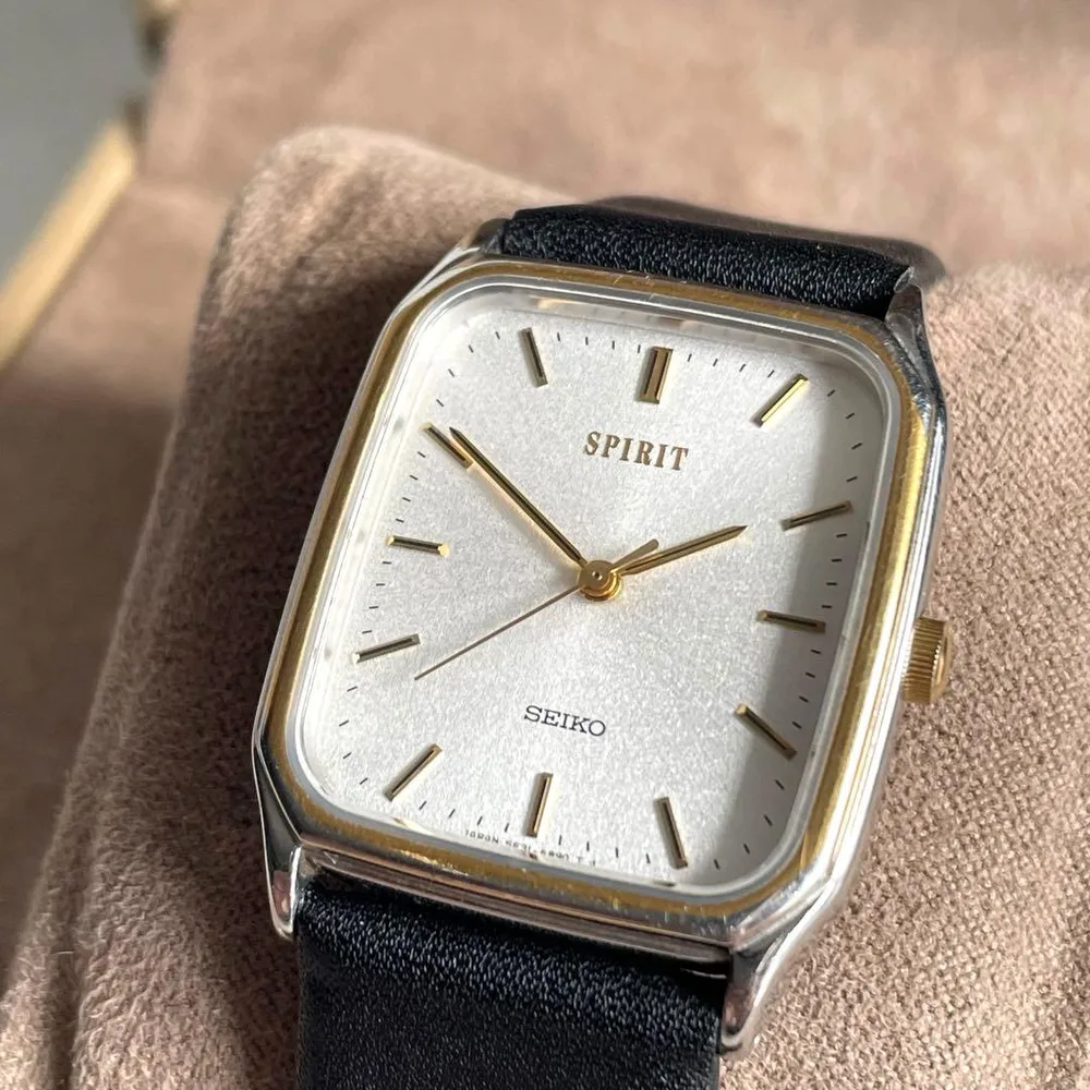 稼働品 SEIKO SPIRIT セスピリット コンビカラー 磁気対応 腕時計