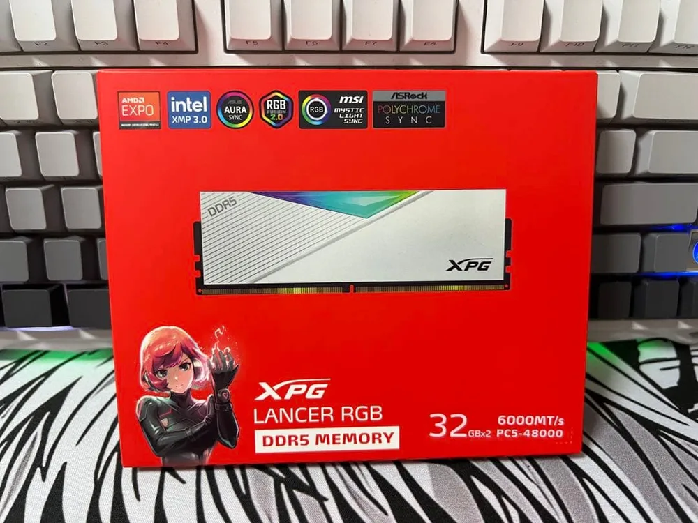 XPG LANCER RGB DDR5 64GB (32GBx2)6000mhz
