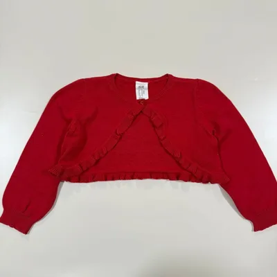 H&M カーディガン ボレロ レッド 90cm ベビー