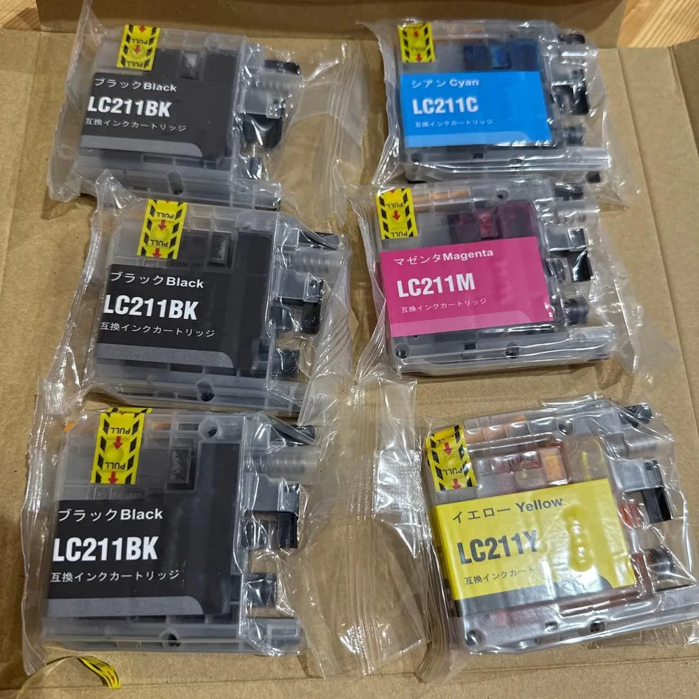 互換インクカートリッジ LC211 6本セット