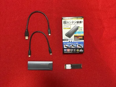 M.2 NVMe SSD 256GBとUSB3.2外付けケースのセット