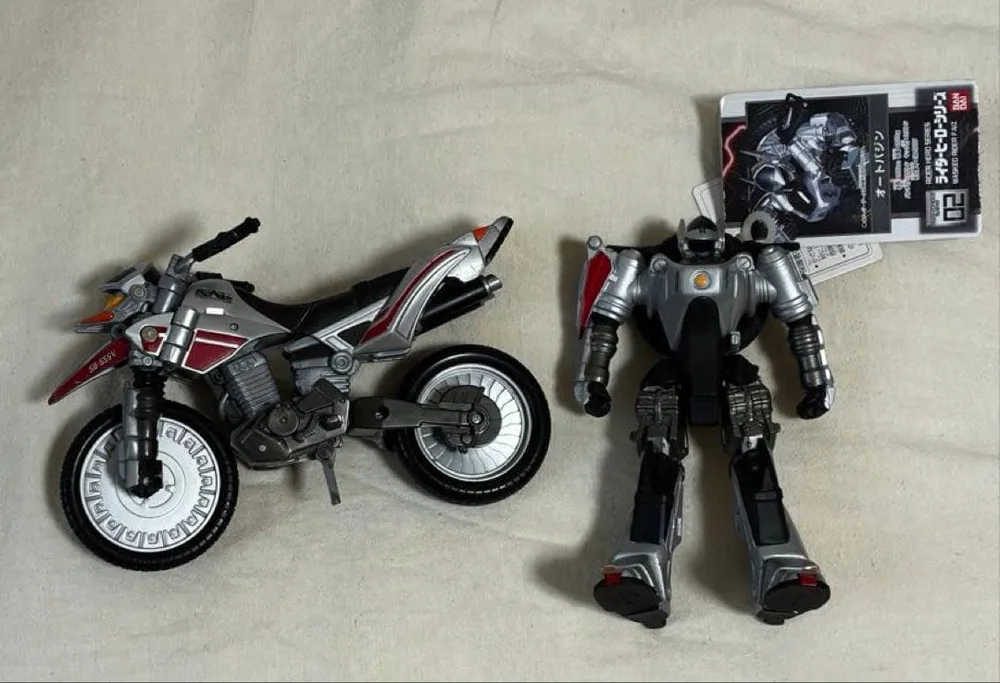 【ジャンク】仮面ライダーファイズ オートバジン フィギュア ソフビ