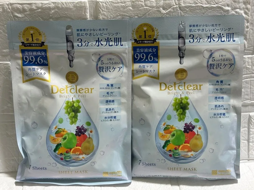 Detclear ブライト&ピール シートマスク 7枚入