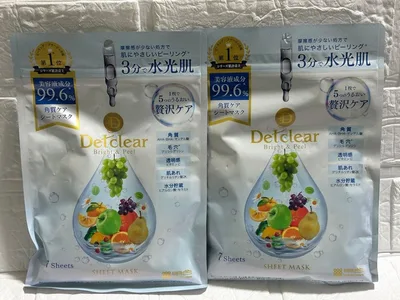 Detclear ブライト&ピール シートマスク 7枚入