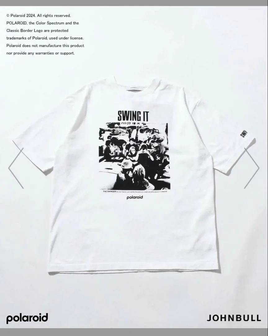 JOHNBULL × POLAROID swing-it TシャツM 白