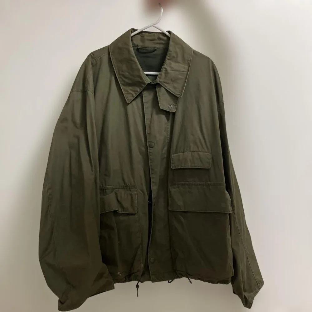 UNIQLO ユーティリティショートブルゾン オリーブ XXL