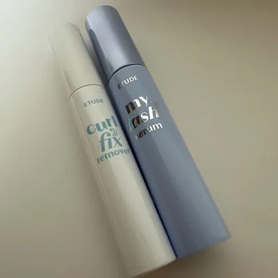 ETUDE カールフィックスリムーバーN とマイラッシュセラムN