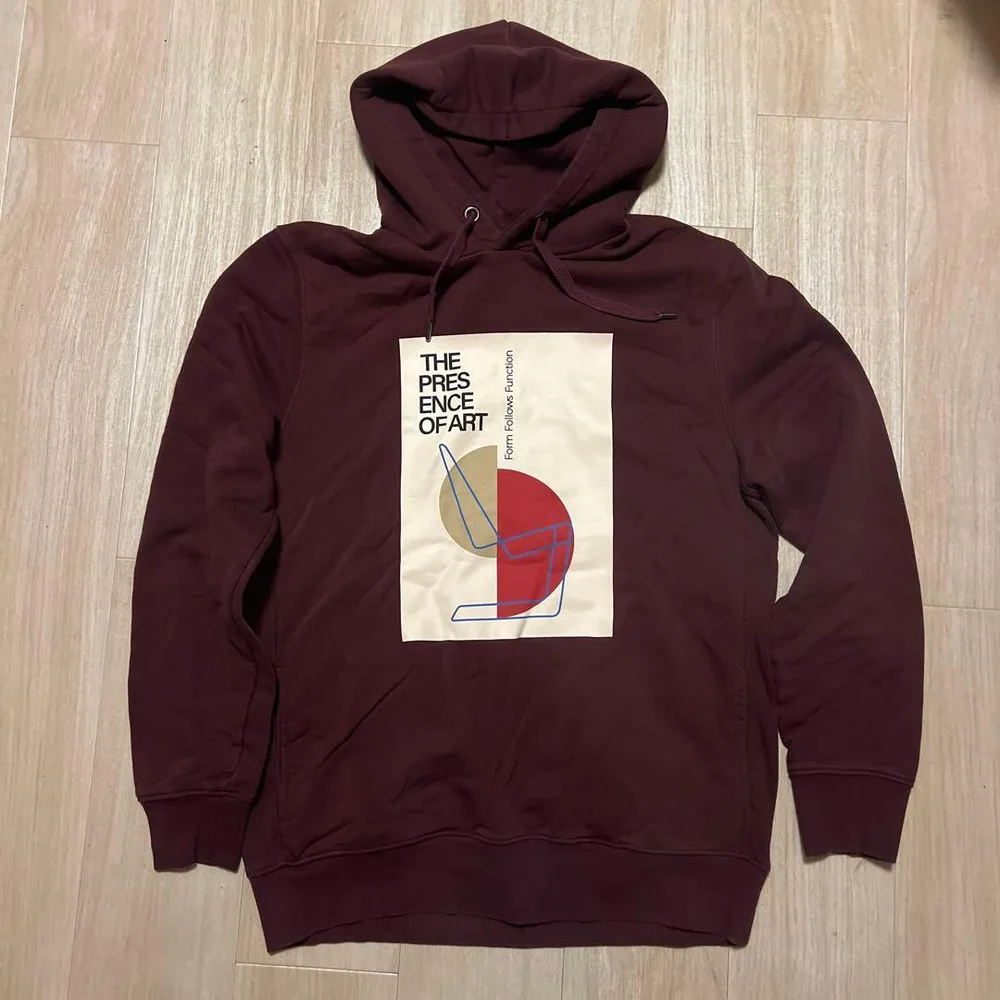 C&A パーカー ボルドー グラフィック