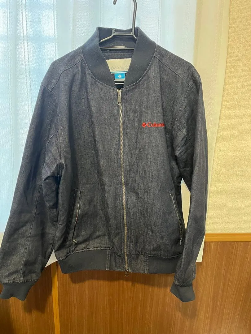 Columbia ma-1 デニムジャケット 希少 コロンビア アウトドア