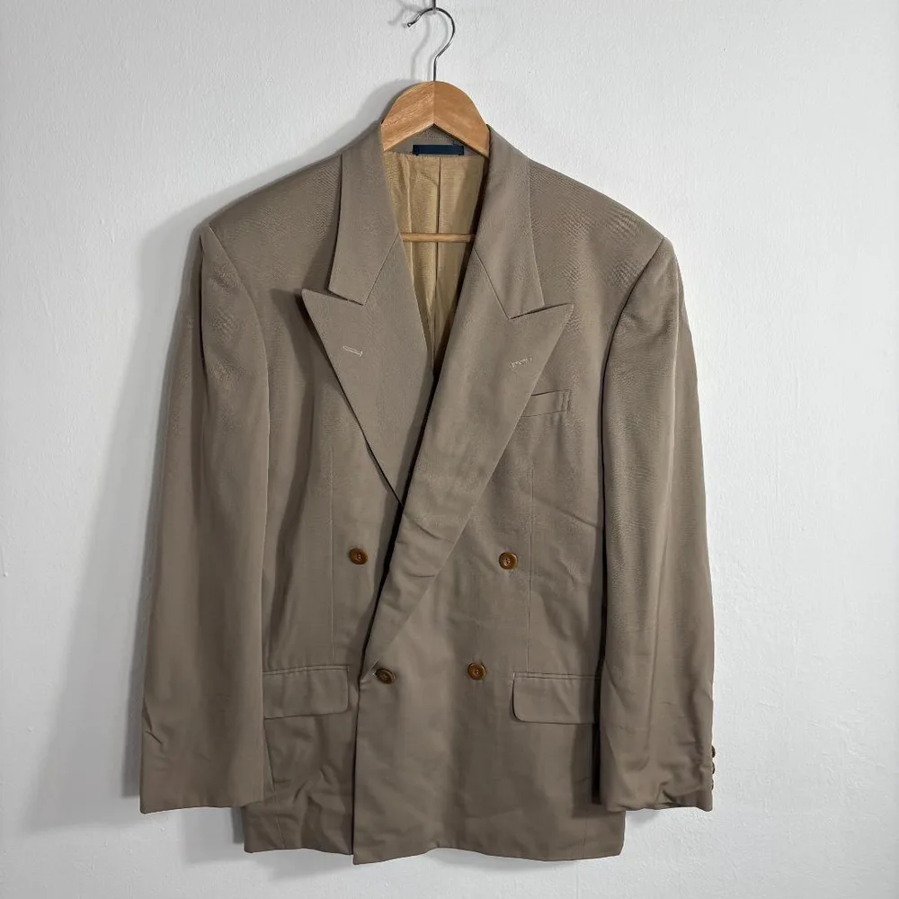 【美品】MEN'S BIGI テーラードジャケット ベージュ系