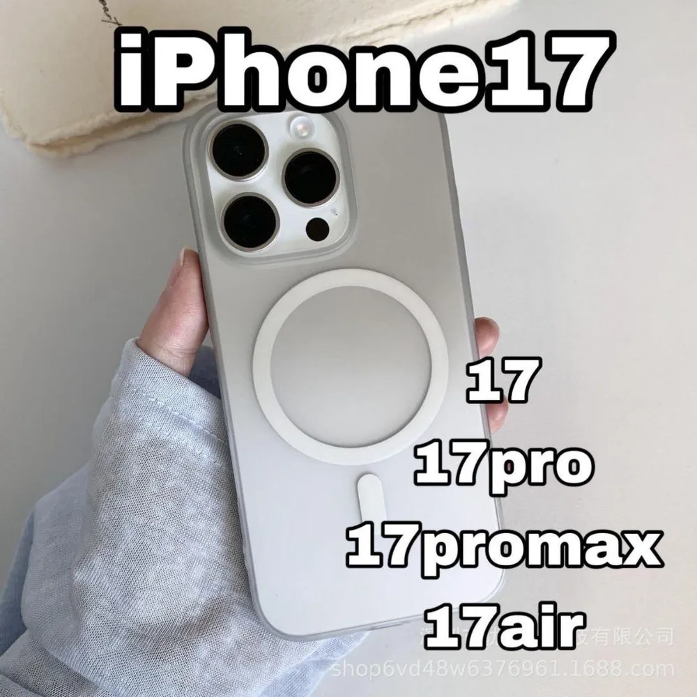iPhone スマホケース クリアMagsafe対応iPhone17ブラック