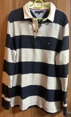 TOMMY HILFIGER ラガーシャツ ボーダー XL