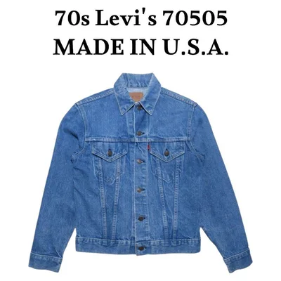 70s Levi's 70505 デニムジャケット ブランクタグ ヴィンテージ