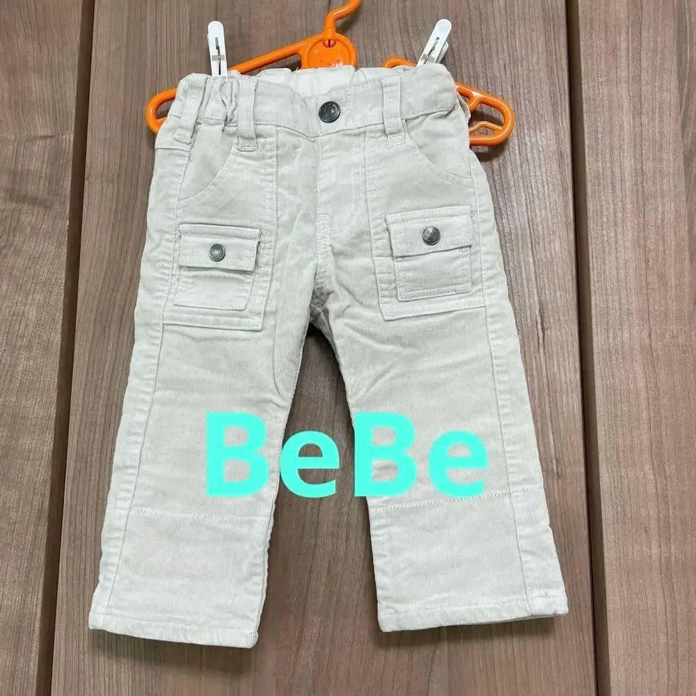 BeBe コーデュロイパンツ 80センチ アイボリー