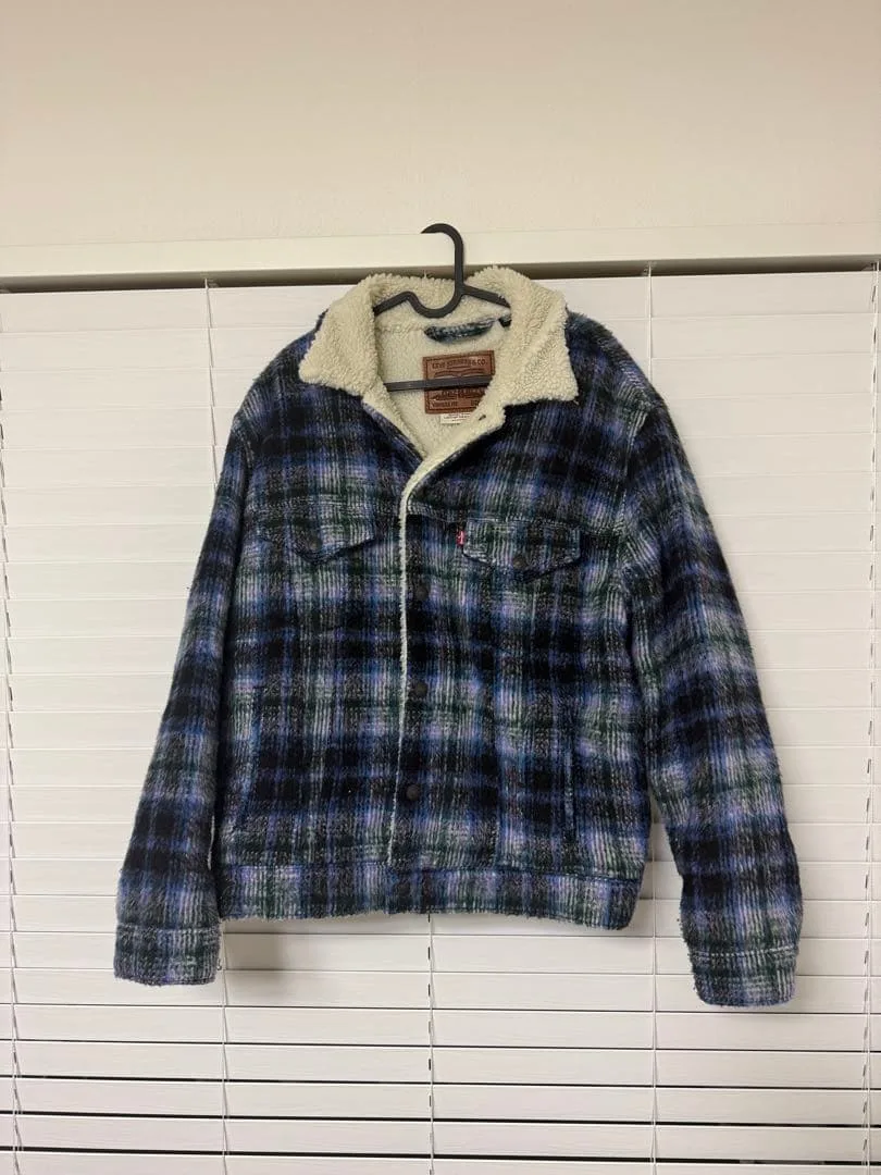 日本未発売 Levi's Premium ボアジャケット チェック柄 M