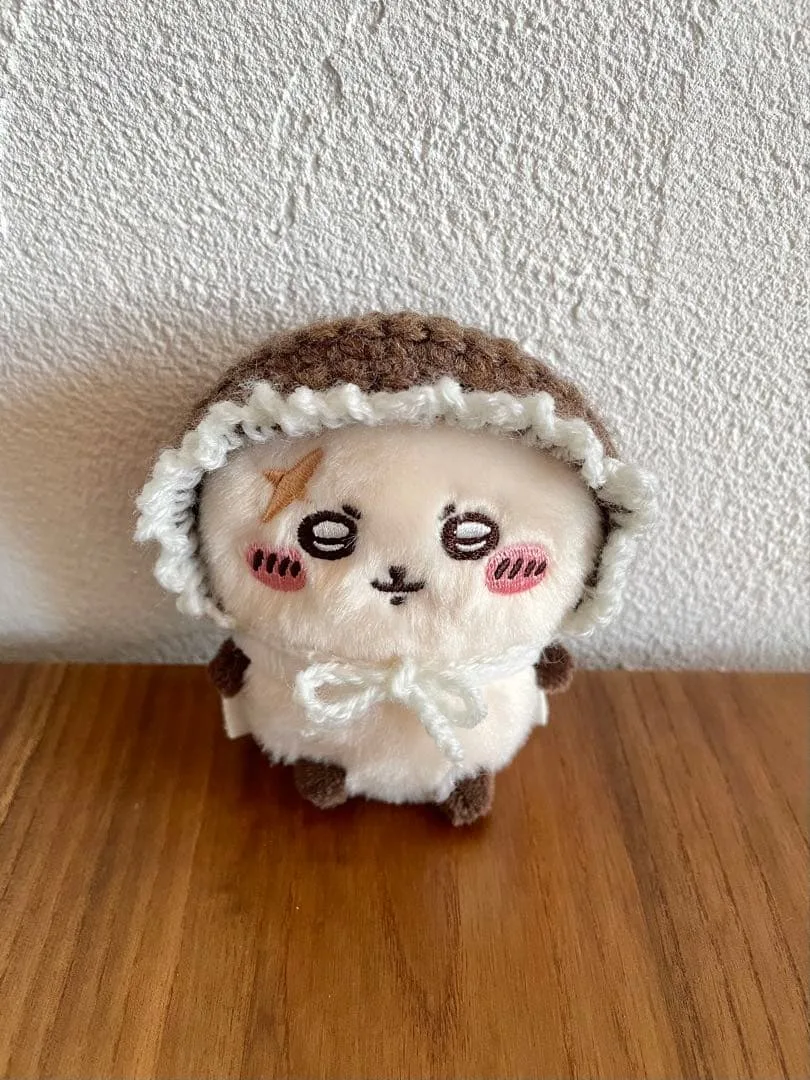 ちいかわ おすわりぬいぐるみ用 フリル付きボンネット
