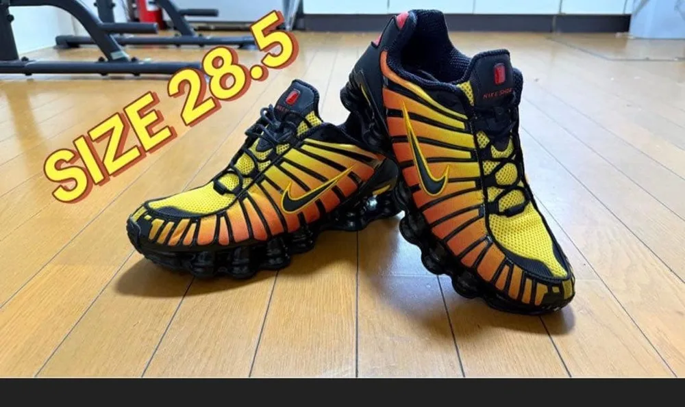 NIKE SHOX TL ナイキ TL ブラック イエロー 28.5cm