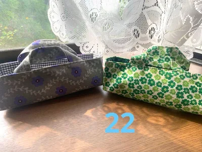 22 最終お値引き❗️布バスケットメガネ置きケース