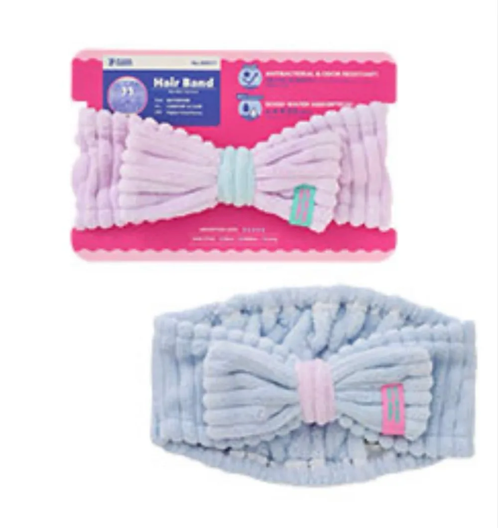 【新品未使用】PLAZA BASICSマイクロファイバーヘアバンド ライトブルー