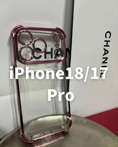 新品 iPhone18/17 Pro用ケース ピンク キラキラ シンプル 透明