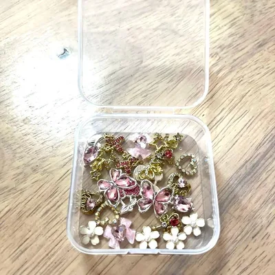 ♡ ネイルパーツ ♡ ホワイト&ピンク系ミックスセット