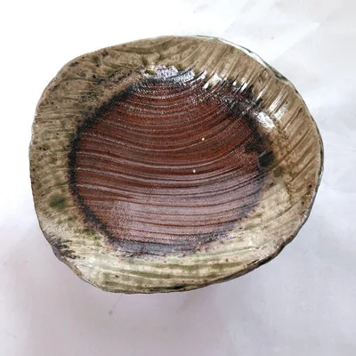 陶器 三つ足付き 楕円皿 盛り皿