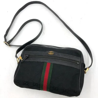 GUCCI กระเป๋าสะพายผ้าใบ Gucci Sherry Line GG เก่า