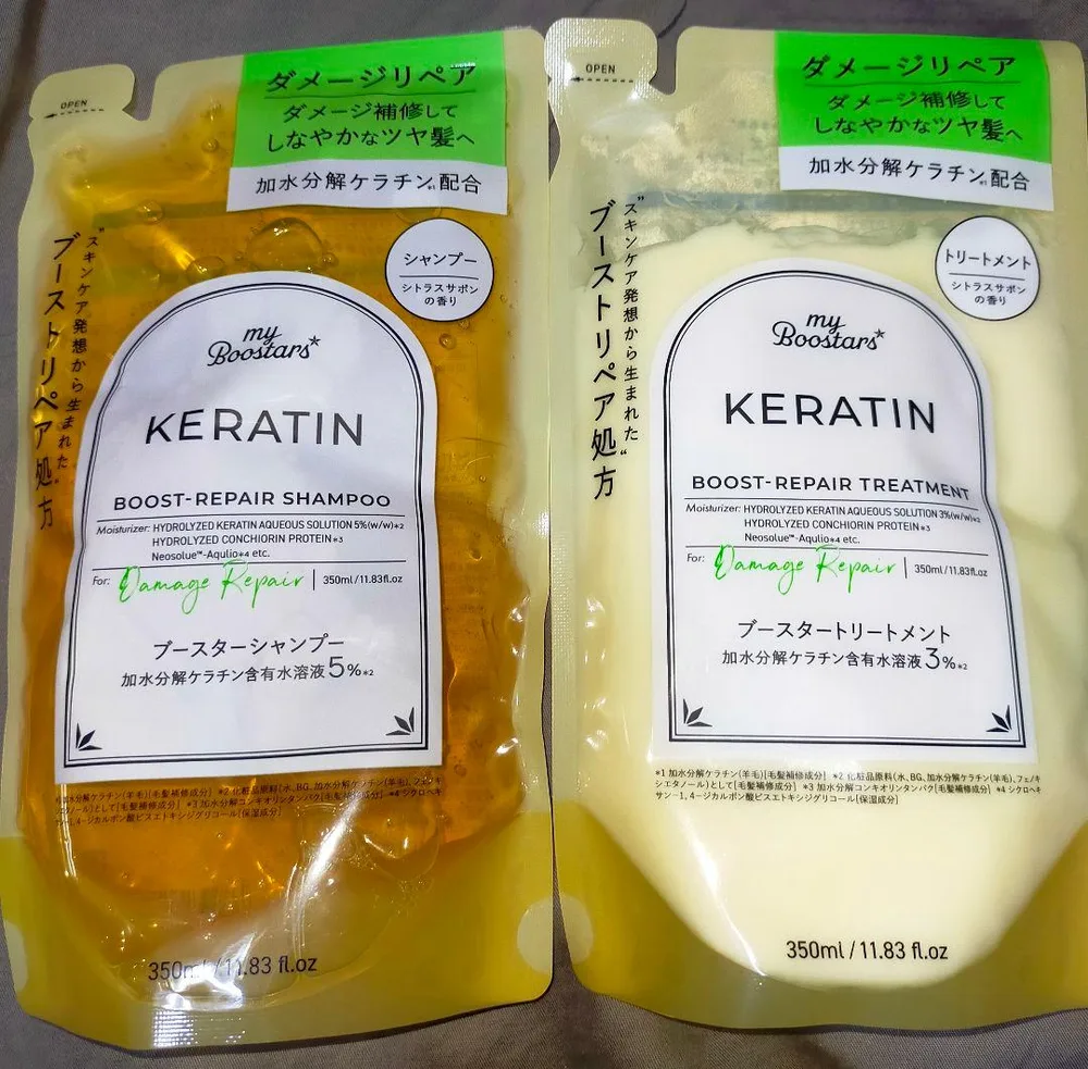 my Boostars KERATIN シャンプー&トリートメント 詰替用